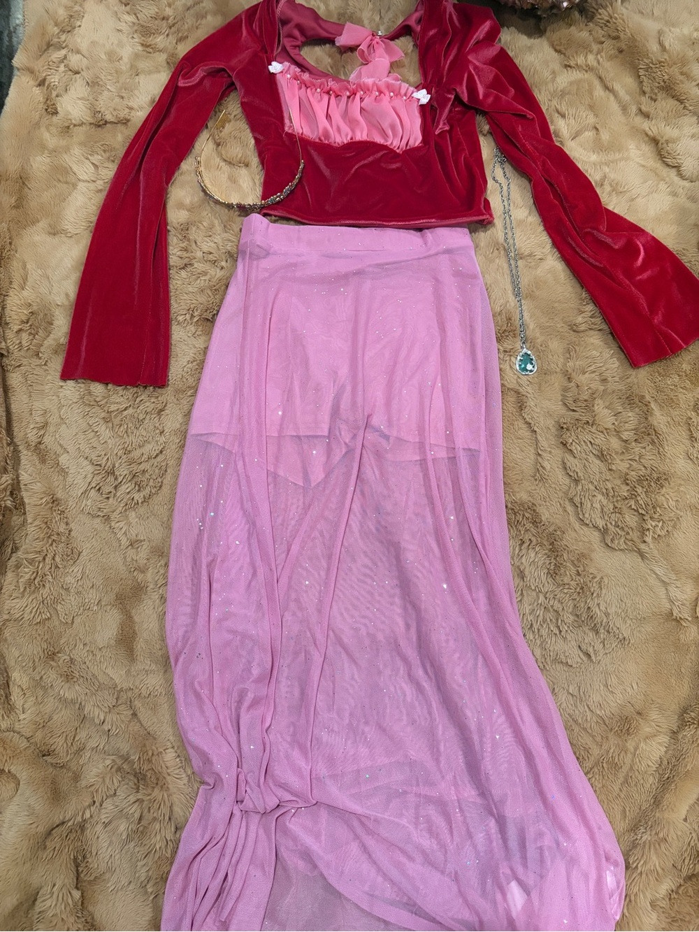 Princess Costume Pink Cosplay Halloween Adult Woman’s Fairy PrincessPeach Ooak
